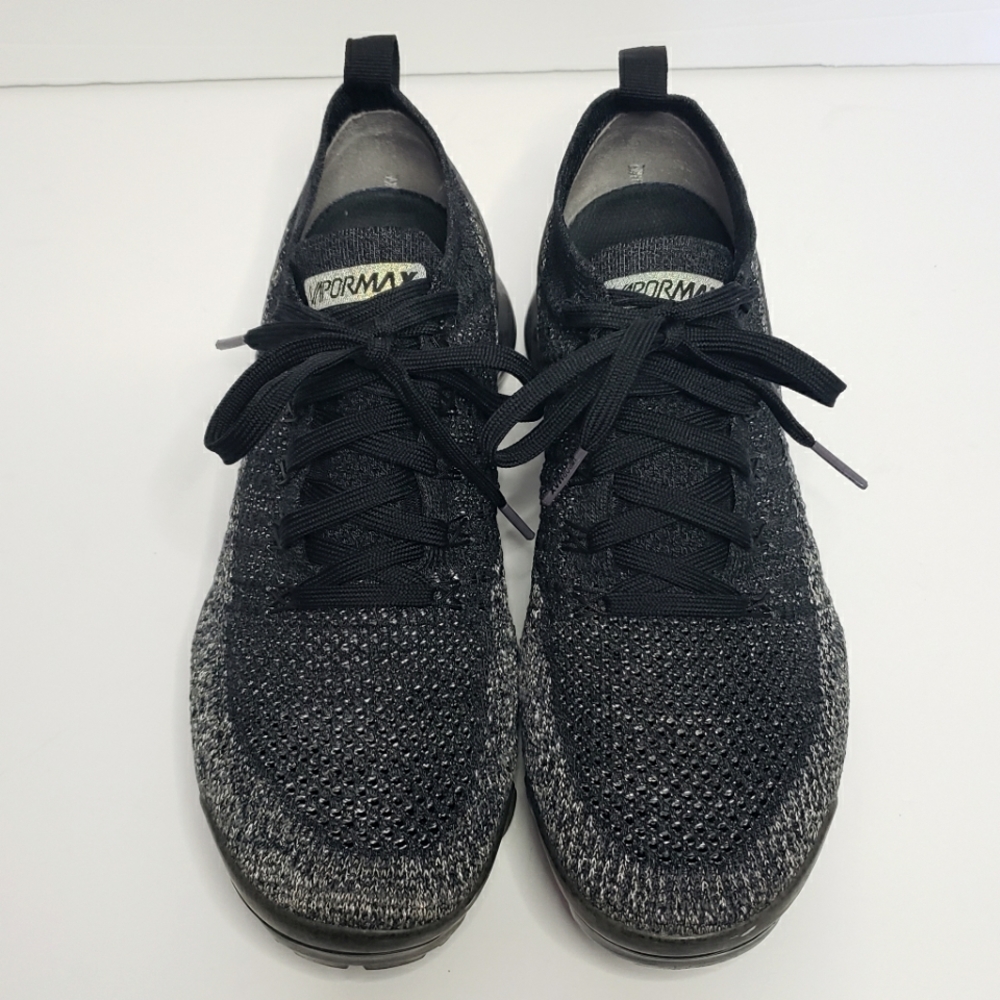 Nike VaporMax Fly Knit Triple Black 942842-012 Men's 9.5 - Picture 2 of 11
